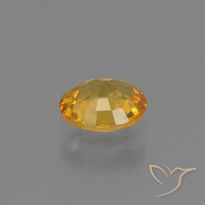 Zaffiro Arancio Dorato Profondo naturale da 0.64 ct, Ovale, VS