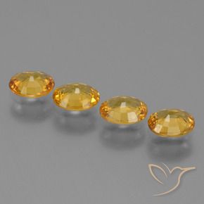Gemme di Zaffiro Dorato scuro naturale da 2.49 ct, Ovale, VS