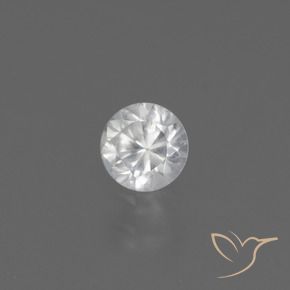 Zaffiro Bianco naturale da 0.40 ct, Rotondo, VS