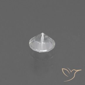 Zaffiro Bianco naturale da 0.40 ct, Rotondo, VS