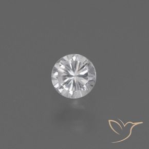 Zaffiro Bianco naturale da 0.41 ct, Rotondo, VS
