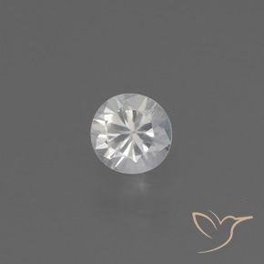 Zaffiro Bianco naturale da 0.39 ct, Rotondo, VS