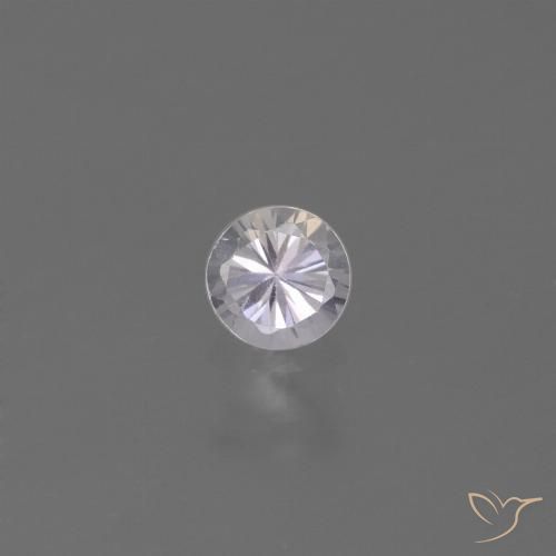 0.34ct Naturale Rosa violaceo Bianco Zaffiro, Rotondo, VS