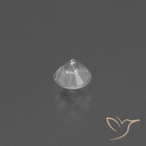 Zaffiro Bianco naturale da 0.34 ct, Rotondo, VS