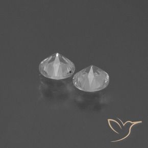 Gemme di Zaffiro Bianco naturale da 0.84 ct, Rotondo, VS
