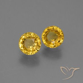 Gemme di Zaffiro Dorato naturale da 1.21 ct, Rotondo, VS