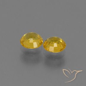 Gemme di Zaffiro Dorato naturale da 1.21 ct, Rotondo, VS