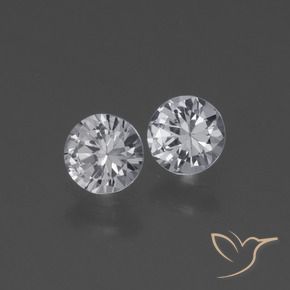 Gemme di Zaffiro Bianco naturale da 0.76 ct, Rotondo, VS