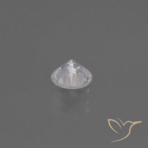 Zaffiro Bianco naturale da 0.42 ct, Rotondo, VS