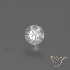 Zaffiro Bianco naturale da 0.43 ct, Rotondo, VS