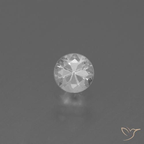 0.33ct Naturale Bianco Zaffiro, Rotondo, VS