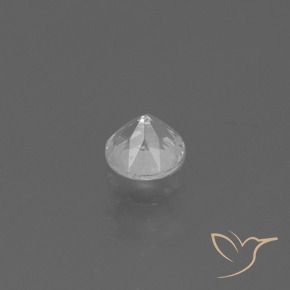 Zaffiro Bianco naturale da 0.33 ct, Rotondo, VS
