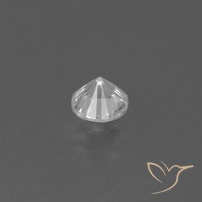 Zaffiro Bianco naturale da 0.43 ct, Rotondo, VS