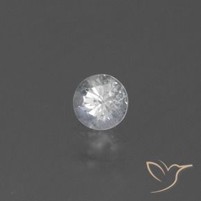 Zaffiro Bianco naturale da 0.46 ct, Rotondo, VS