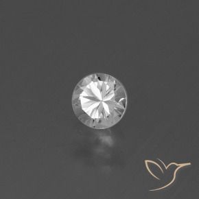 Zaffiro Bianco naturale da 0.43 ct, Rotondo, VS