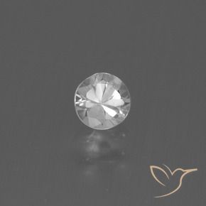 Zaffiro Bianco naturale da 0.42 ct, Rotondo, VS