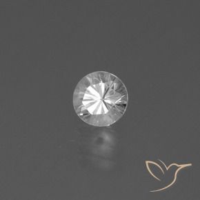 Zaffiro Bianco naturale da 0.46 ct, Rotondo, VS