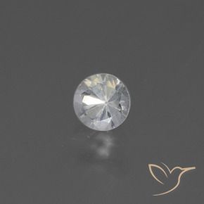 Zaffiro Bianco naturale da 0.45 ct, Rotondo, VS