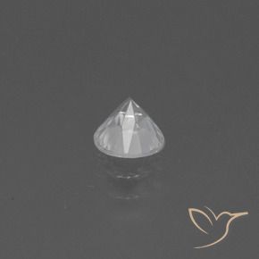 Zaffiro Bianco naturale da 0.45 ct, Rotondo, VS