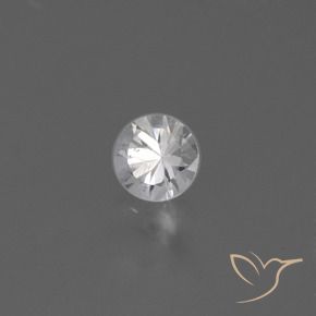 Zaffiro Bianco naturale da 0.42 ct, Rotondo, VS
