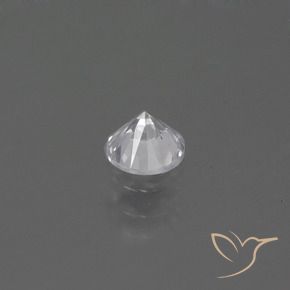Zaffiro Bianco naturale da 0.42 ct, Rotondo, VS