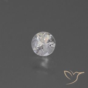 Zaffiro Bianco naturale da 0.47 ct, Rotondo, VS