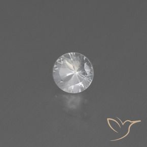 Zaffiro Bianco naturale da 0.49 ct, Rotondo, VS