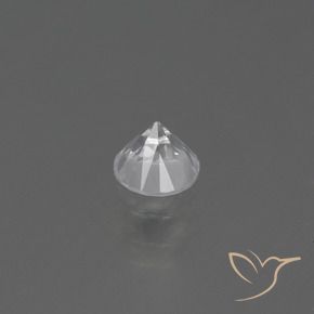 Zaffiro Bianco naturale da 0.49 ct, Rotondo, VS