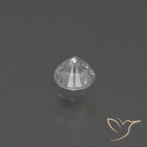 Zaffiro Bianco naturale da 0.48 ct, Rotondo, VS