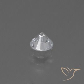 Zaffiro Bianco naturale da 0.43 ct, Rotondo, VS