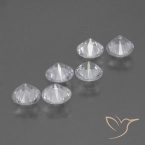 Gemme di Zaffiro Bianco naturale da 2.28 ct, Rotondo, VS