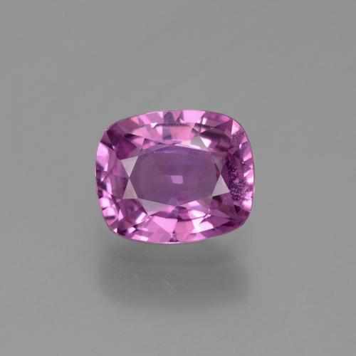 Zaffiro Viola rosato intenso naturale da 1.34 ct, Taglio a cuscino, VVS-VS