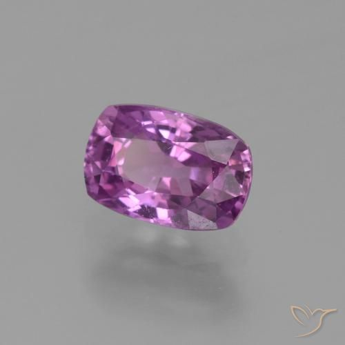 Zaffiro Viola medio naturale da 1.59 ct, Cuscino, VS