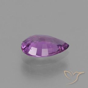 Zaffiro Viola medio naturale da 1.42 ct, Forma a pera, VS