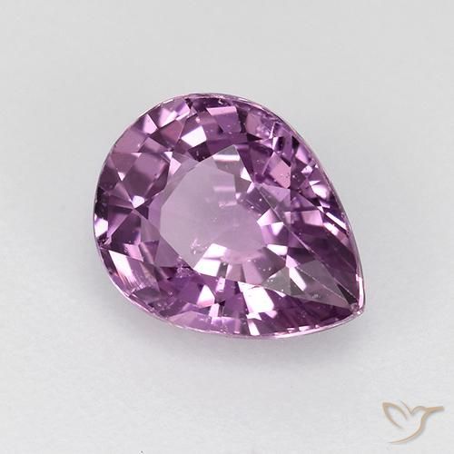 Zaffiro Viola intenso naturale da 1.26 ct, Forma a pera, VS