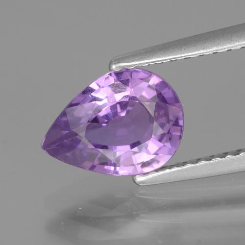 Zaffiro Viola tendente al rosa naturale da 1.57 ct, Forma a pera, VS