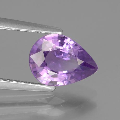 Zaffiro Viola tendente al rosa naturale da 1.57 ct, Forma a pera, VS