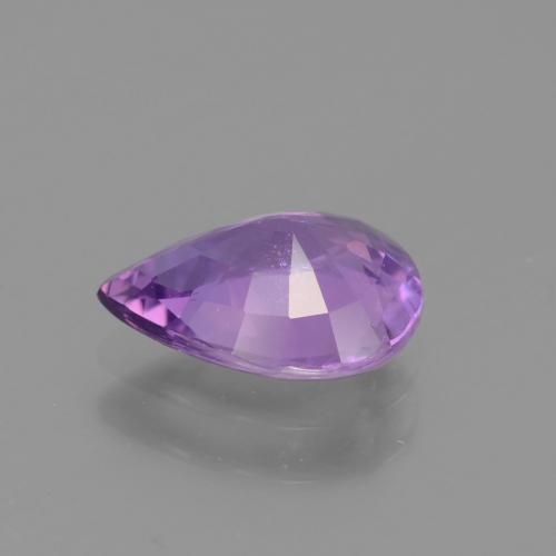 Zaffiro Viola tendente al rosa naturale da 1.57 ct, Forma a pera, VS