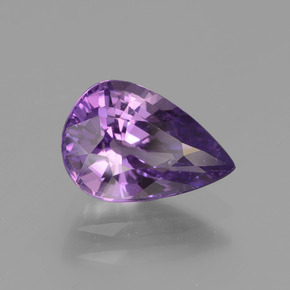 Zaffiro Viola scuro naturale da 1.84 ct, Forma a pera, VS