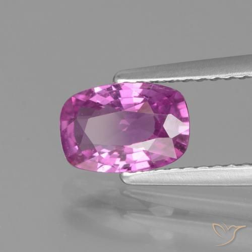 Zaffiro Rosa violetto naturale da 1.31 ct, Cuscino, VS