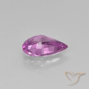 Zaffiro Viola medio naturale da 1.06 ct, Forma a pera, VS