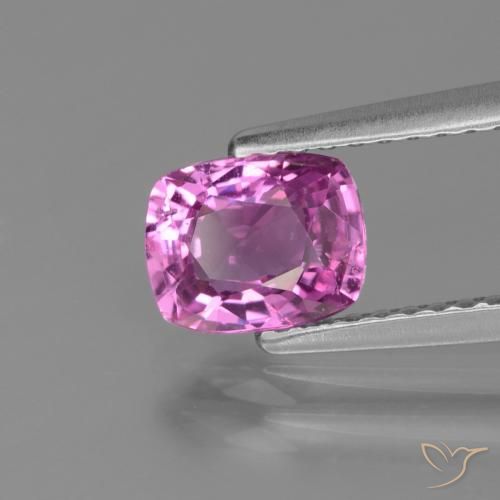 Zaffiro Viola Rosato Intenso naturale da 1.22 ct, Cuscino, VS