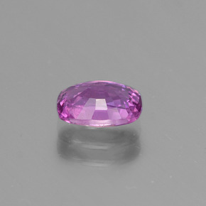 Zaffiro porpora rosato intenso naturale da 1,23 ct, taglio a cuscino, VS