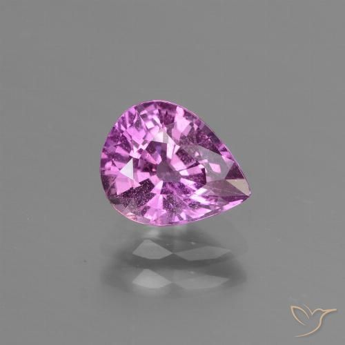 1.42ct Naturale Rosa violetto Zaffiro, Forma a pera, VS