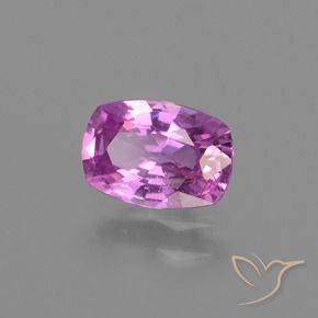 Zaffiro Viola rosato intenso naturale da 1.10 ct, Cuscino, VS