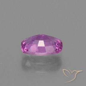 Zaffiro Viola rosato intenso naturale da 1.10 ct, Cuscino, VS