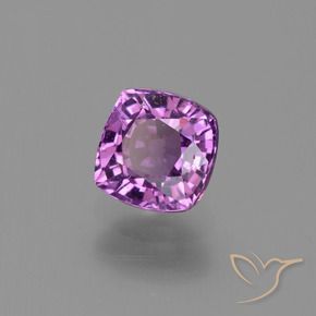Zaffiro Viola medio naturale da 1.44 ct, Cuscino, VS