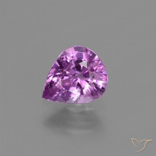 1.07ct Naturale Viola medio-scuro Zaffiro, Forma a pera, VS-SI