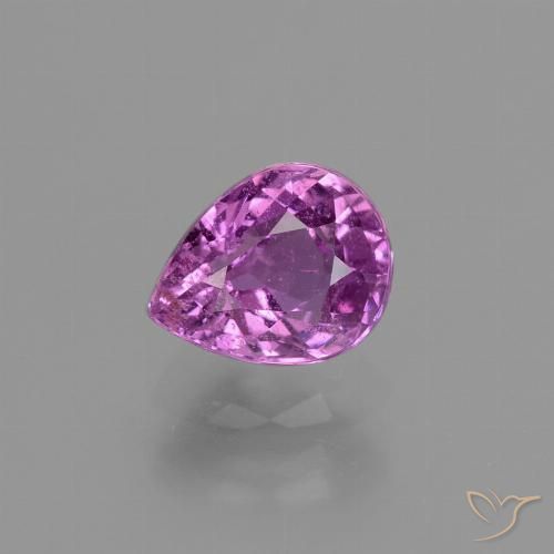 1.33ct Naturale Viola medio Zaffiro, Forma a pera, VS-SI