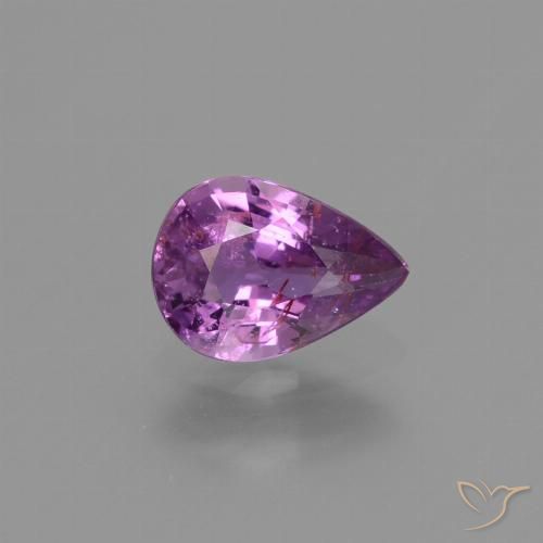 1.03ct Naturale Viola violetto Zaffiro, Forma a pera, VS-SI